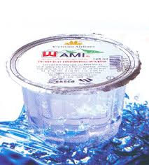 Nước suối đóng hộp hủ nhỏ wami dung tích 140ml